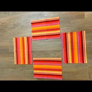 Colorful Striped Placemats Set